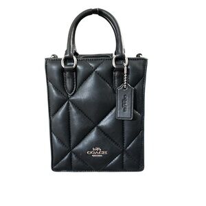 Coach Black Quilted Tote Bag